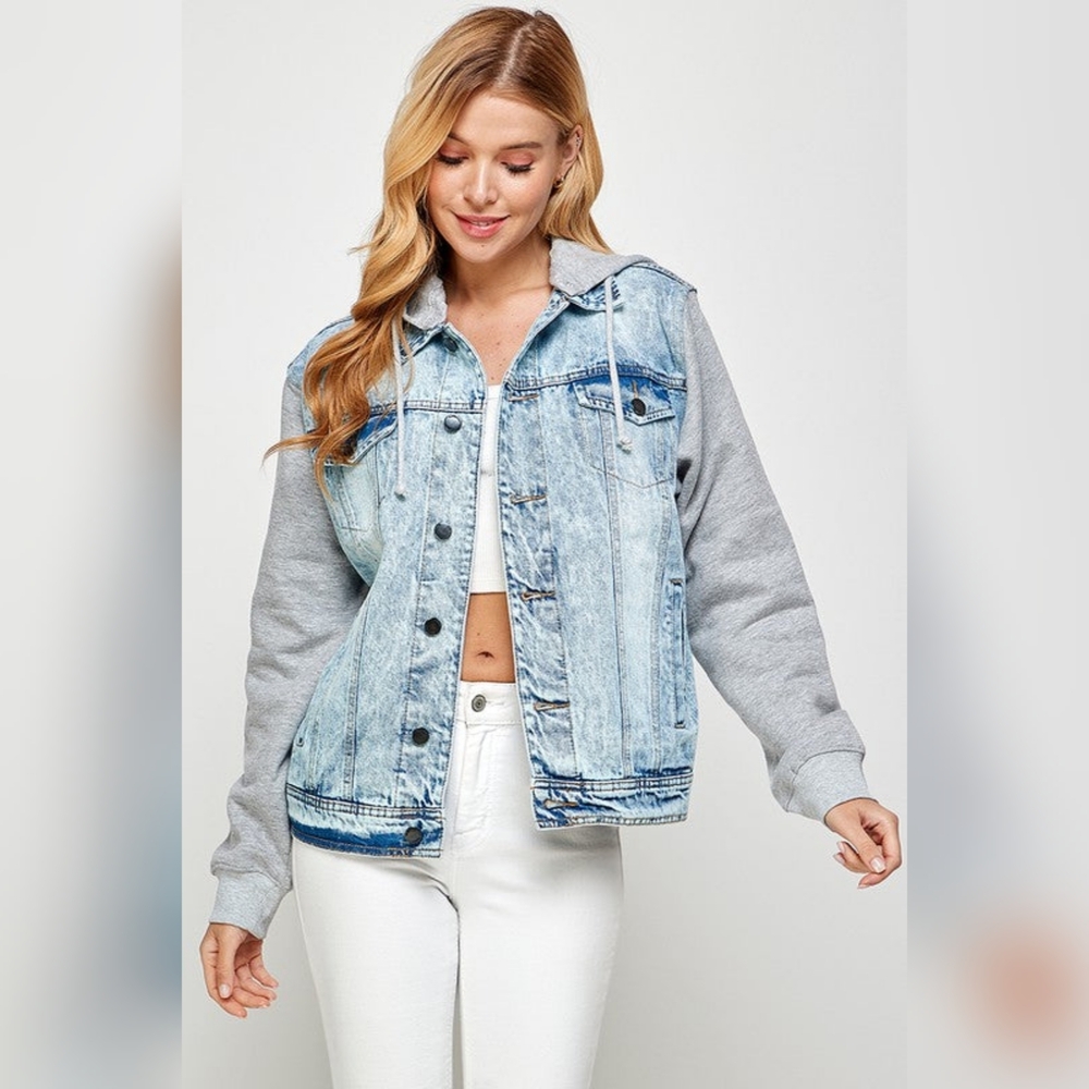 Red Label Denim Hooded Jacket
